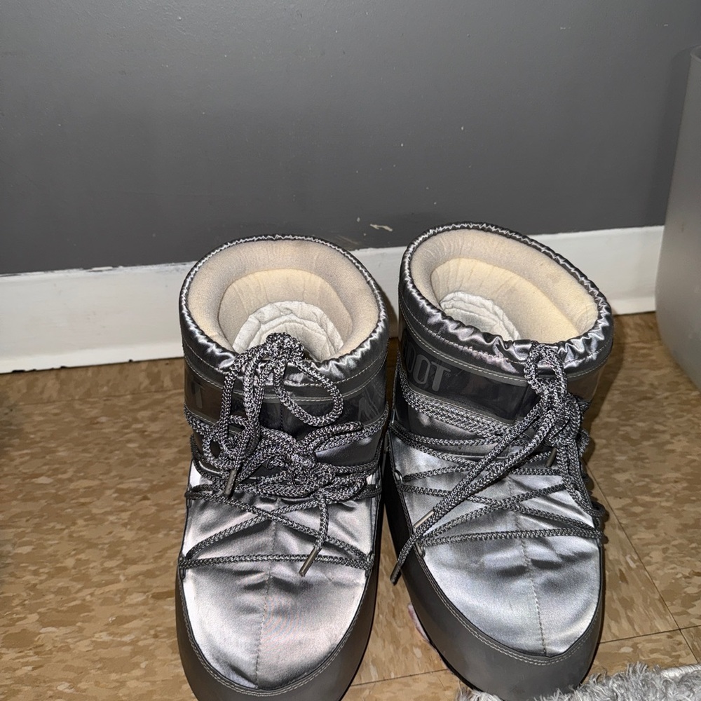 Silver moon boots